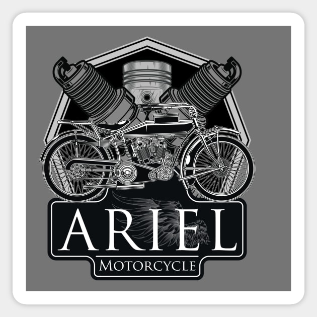 CLASSIC MOTORCYCLE Sticker by theanomalius_merch